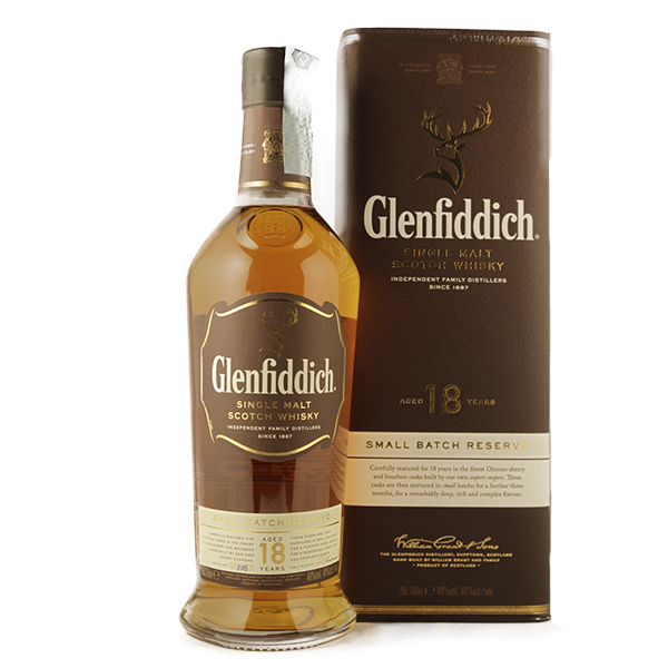 Glenfiddich 18 ans d'âge Single Malt Whisky • Bottiglieria del Massimo